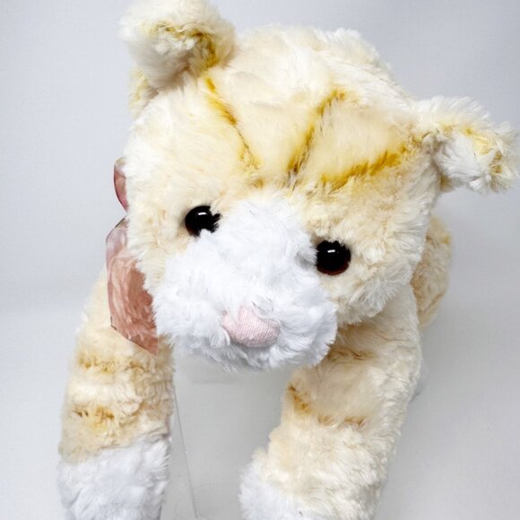 Gund TABBY THE CAT Floppy Plush 16" Cream Fur Stuffed Animal Soft - Picture 5 of 8